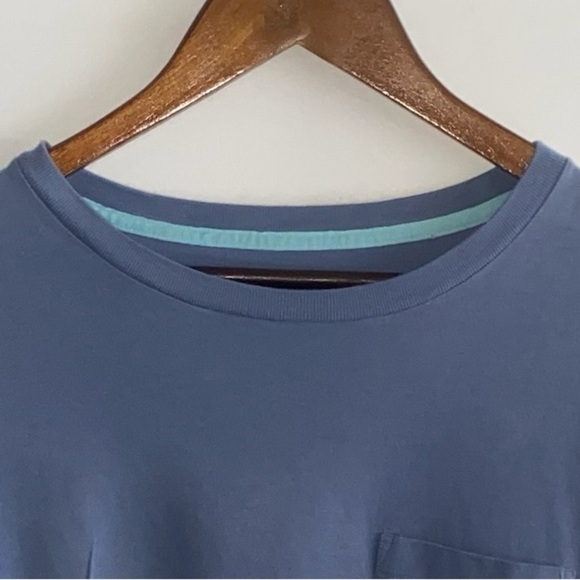 Men's Vineyard Vines Blue Longsleeve T-Shirt - Picture 3 of 9